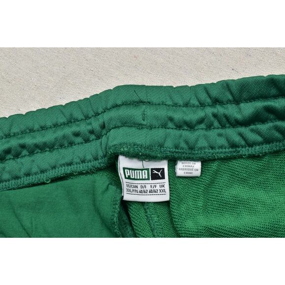Puma Men's Green Men Pants Jogger Athletic Size 3XL Full Zip Athletic Pockets - Picture 6 of 8
